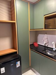 Studio decorado na orla de Salvador