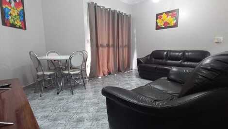 Sala dois ambientes tv e jantar