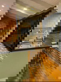 Flat da´árvore - cozinha planejada 