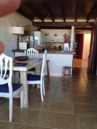 Sala com cozinha conjugada
