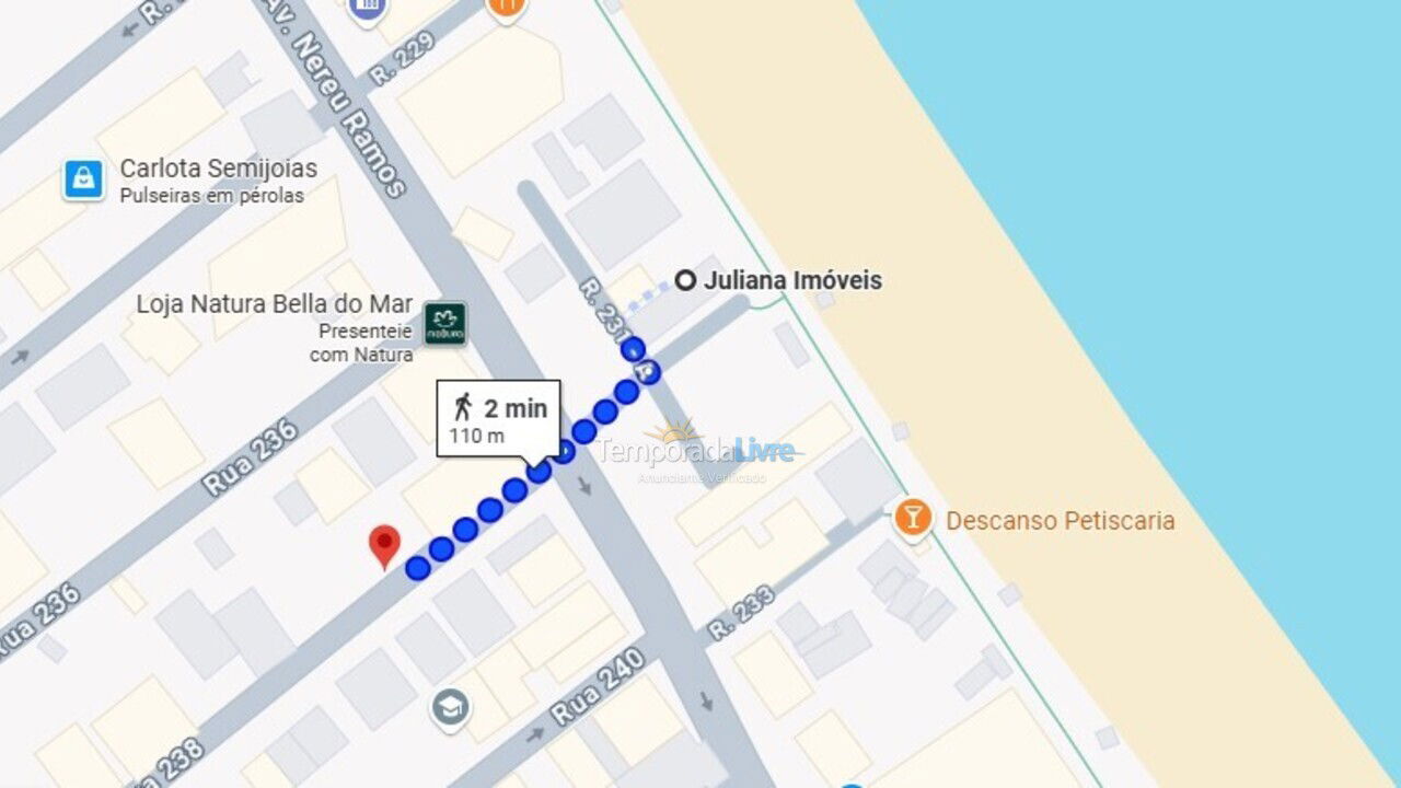 Apartamento para aluguel de temporada em Itapema (Meia Praia)