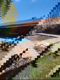Casa de temporada.chacara vovô bem fassina.olimpia . piscina aquecida grande 