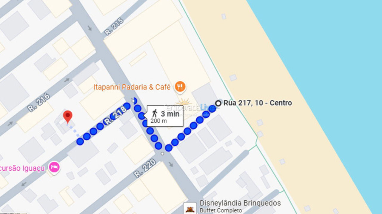 Apartamento para aluguel de temporada em Itapema (Meia Praia)