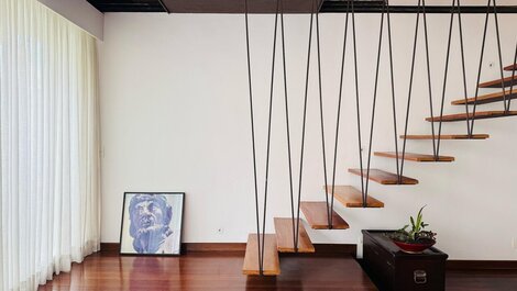 Duplex ate 10 pessoas com terraço e churrasqueira
