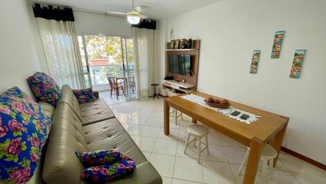 High-end 2-bedroom apartment, including 1 suite, in Enseada Azul, ES