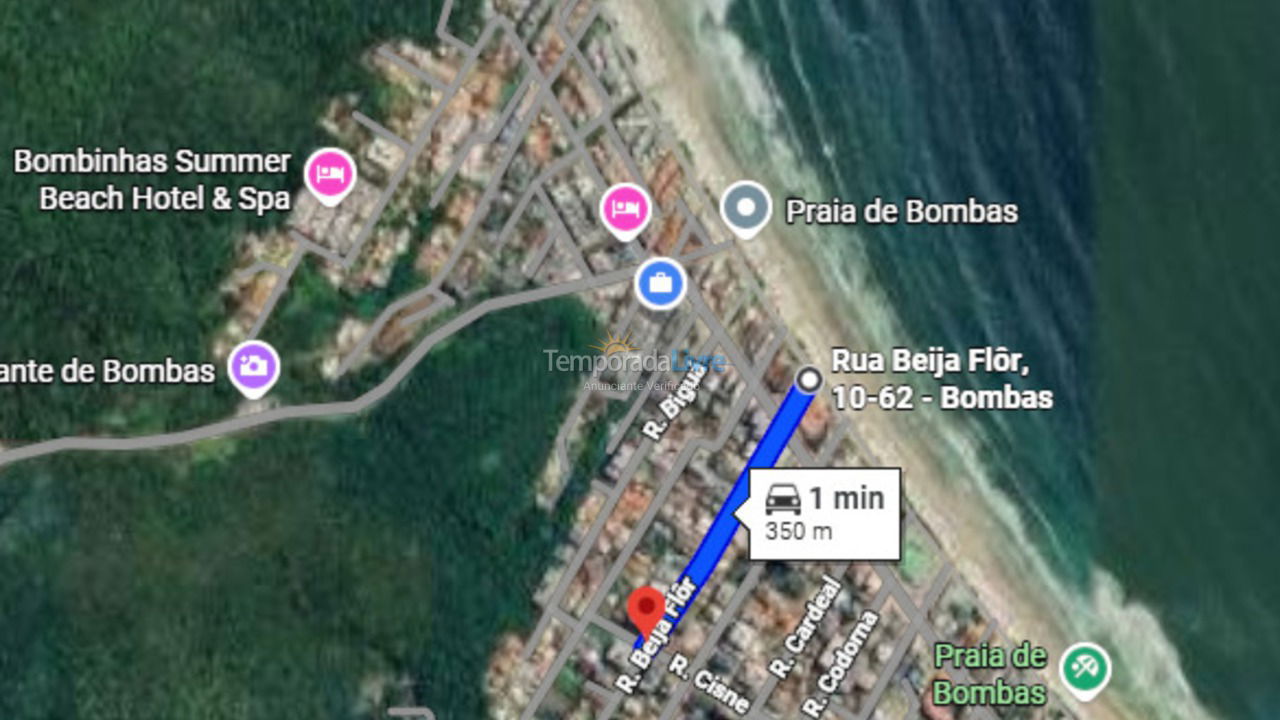Apartment for vacation rental in Bombinhas (Praia de Bombas)