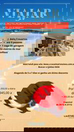 Apartment for rent in Bombinhas - Praia de Bombas