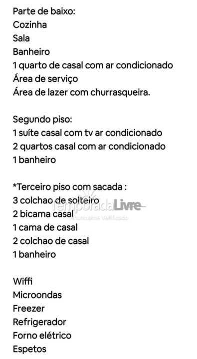 Casa para aluguel de temporada em Florianopolis (Praia dos Ingleses)