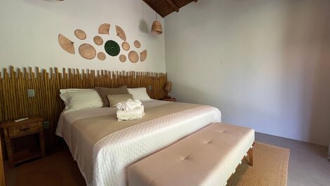 Luxo Caraíva: 7 suítes, piscina &amp; vista rio‐mar