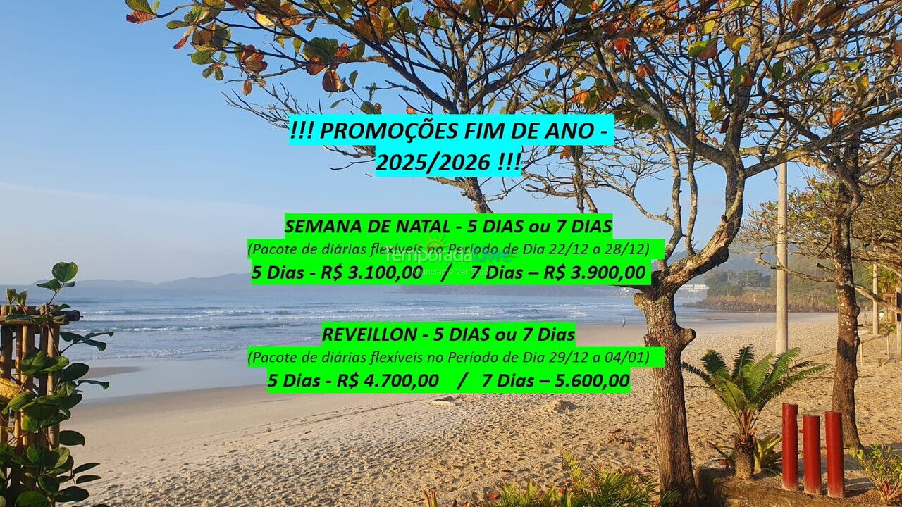 Apartamento para aluguel de temporada em Ubatuba (Praia das Toninhas)