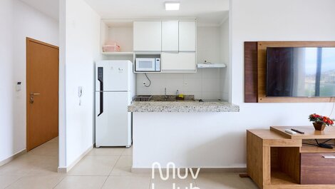 Ap c/ar condicionado, Praia Grande - REF JS17H