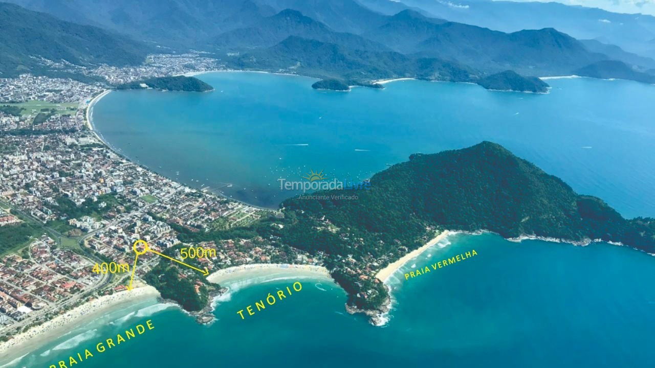 Apartment for vacation rental in Ubatuba (Tenório Praia Vermelha do Centro)