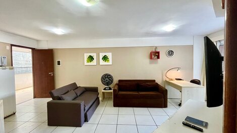 Terrazzo Ponta Negra Flat 110 - NBI - 54 m2 - Smart Tv