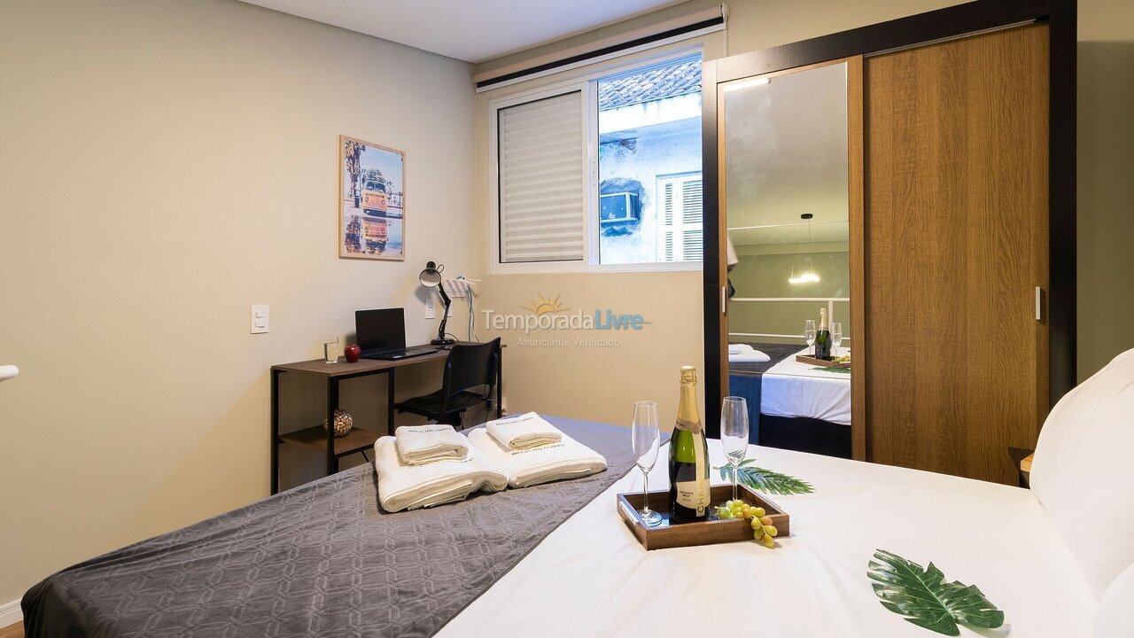 Apartamento para aluguel de temporada em Santos (Encruzilhada)