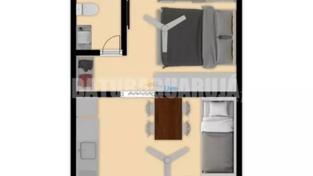 Apartment for vacation rental in Guarujá (Enseada)