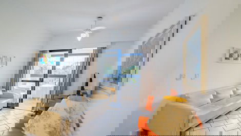 Lindo ap de dois quartos, de frente e com vista para o mar (C131)