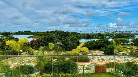 Casa con vista al MAR y al LAGO en Alphaville Guarajuba