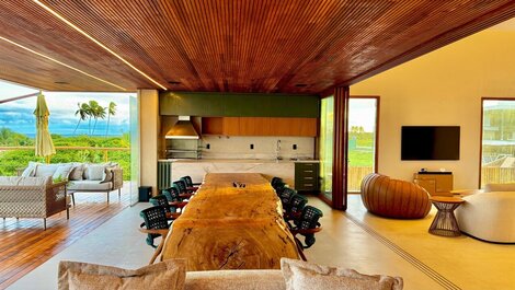Beachfront Mansion with 8 Suites in Alphaville Guarajuba