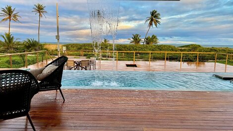 Beachfront Mansion with 8 Suites in Alphaville Guarajuba