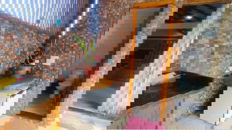 Banheiro na área externa