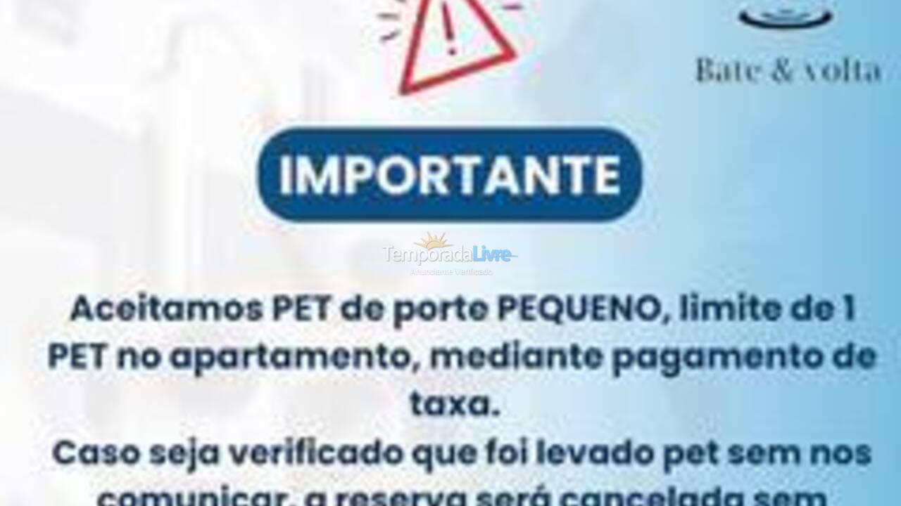 Apartamento para aluguel de temporada em Bertioga (Vista Linda)