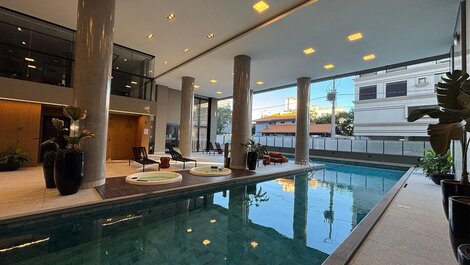 155 - Beautiful apartment 50 meters from the sea with 02 suites in Canto Grande