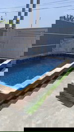 Casa à beira mar com piscina em Itanhaém