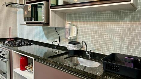 Apartment with 1 suite in the Reserva DNA Condominium - Ubatuba - SP
