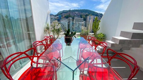 Hermoso penthouse con vista y jacuzzi