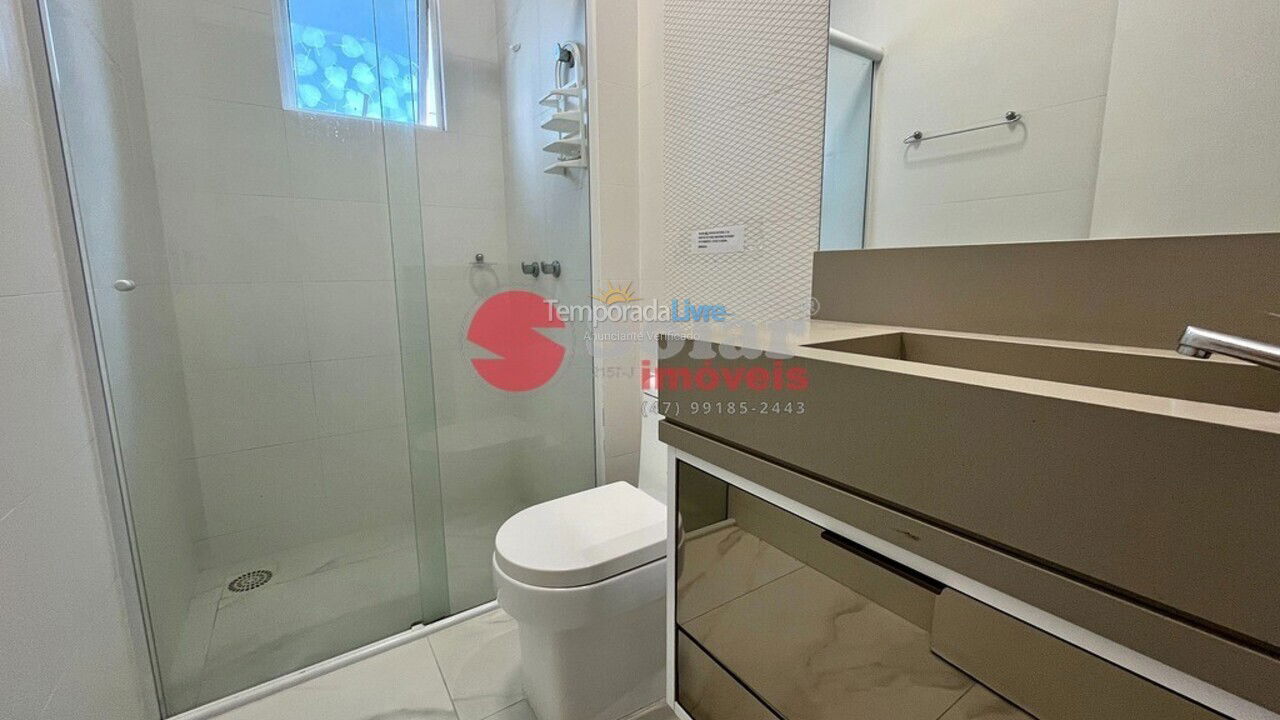 Apartment for vacation rental in Itapema (Meia Praia Quadra do Mar)