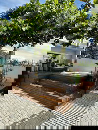 Deck frente mar com jacuzzi aquecida