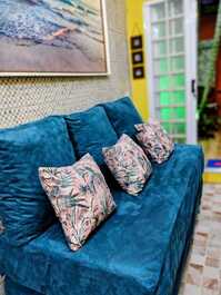 Casa/chalé Ilhabela/varanda churras/Aceita Pet/WIFi250/Ar Cond./Garg