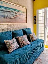Casa/chalé Ilhabela/varanda churras/Aceita Pet/WIFi250/Ar Cond./Garg