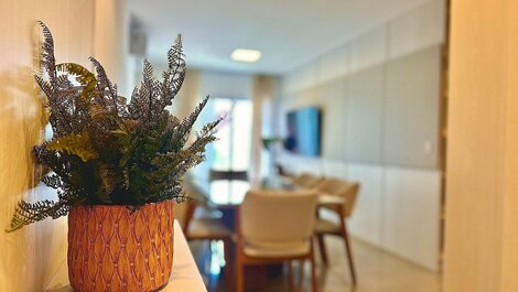 408- Apartamento 2 suítes na praia de Bombas