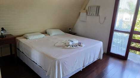 Suíte com cama king size e bicama