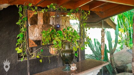 Casa con piscina y zona gourmet en Indaiatuba