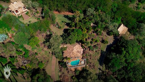 Casa con piscina y zona gourmet en Indaiatuba