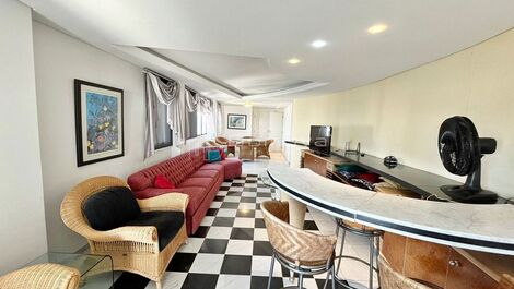 Seasonal rental facing the sea with 3 suites in downtown Balneário Camboriú