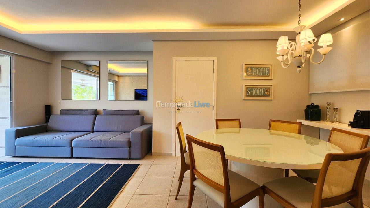 Apartamento para aluguel de temporada em Bertioga (Riviera de São Lourenço)