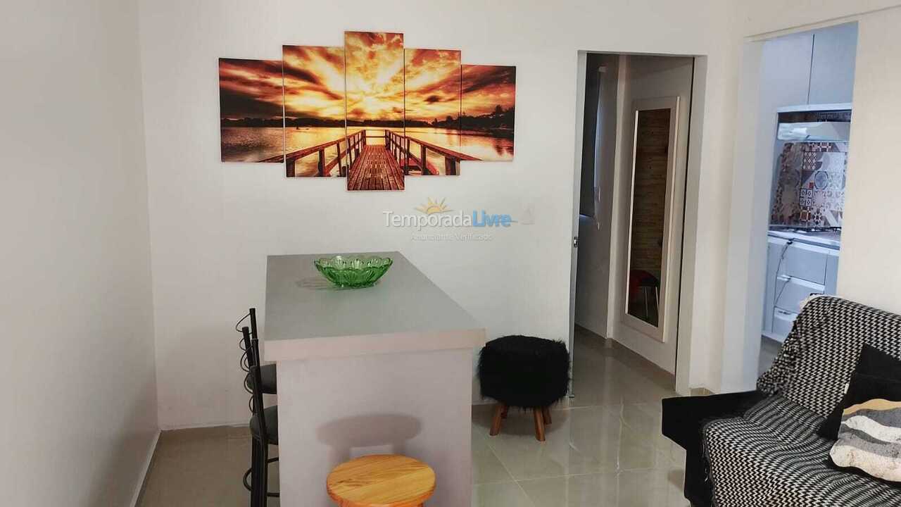 Sala e sala de jantar House for vacation rental in Florianópolis (Lagoinha)