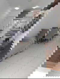 Sala de estar e jantar integrada