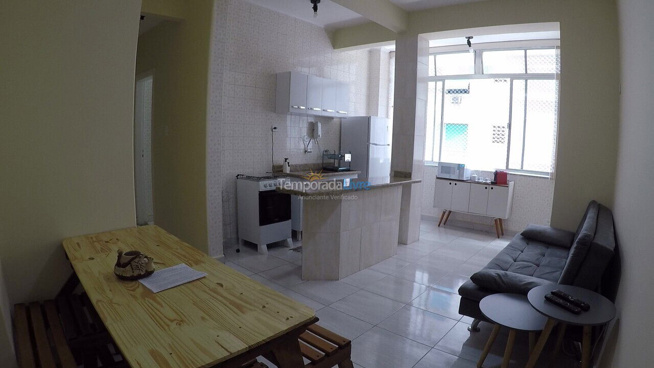 Apartment for vacation rental in Santos (Aparecida)