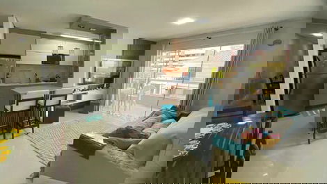 Apartamento 02 dormitórios com internet e ar condicionado para 6...