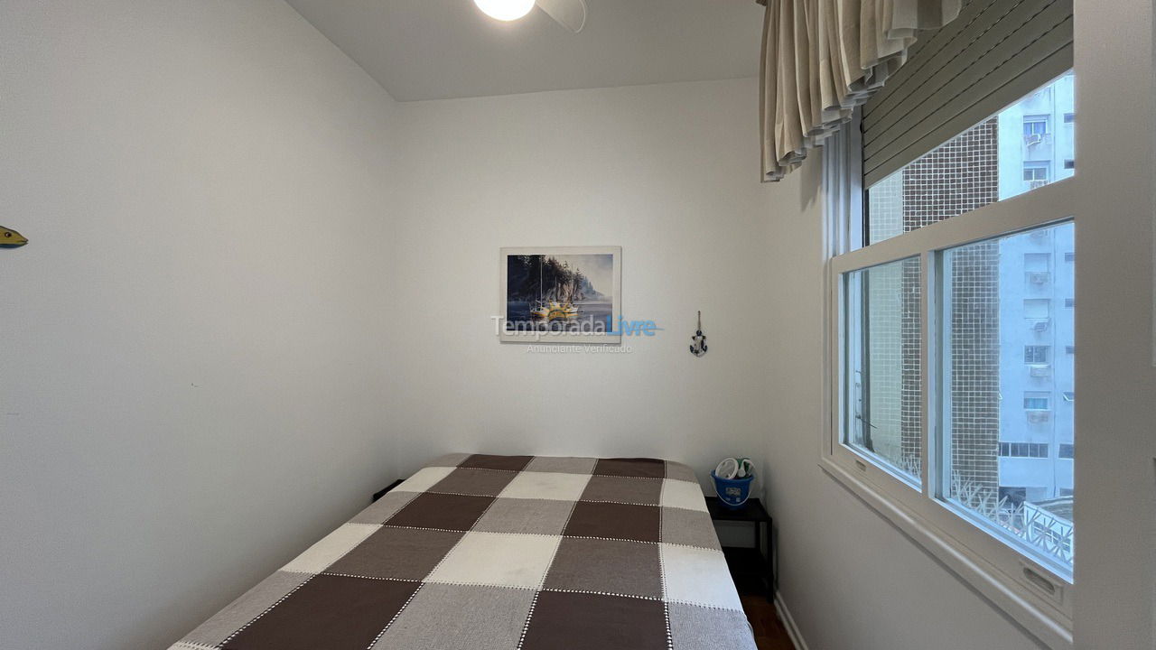 Terceiro quarto  Apartamento para aluguel de temporada em Guarujá (Pitangueiras)