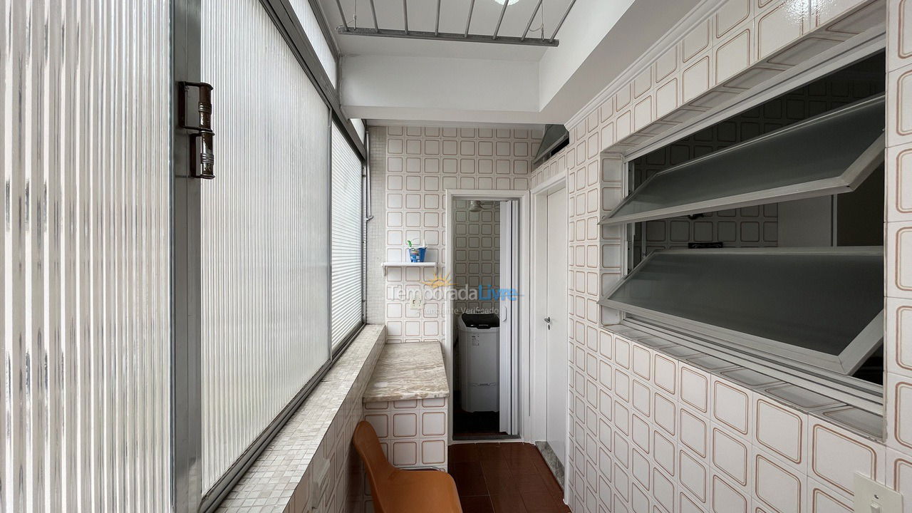 Área de serviço  Apartamento para aluguel de temporada em Guarujá (Pitangueiras)