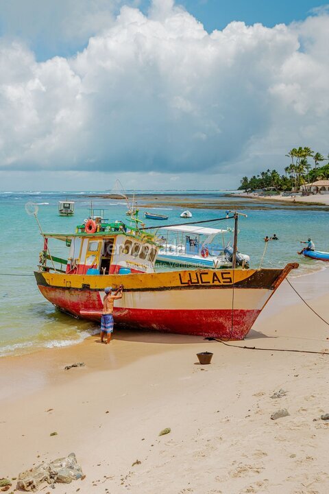 Apartamento para alquiler de vacaciones em Mata de São João (Praia do Forte)