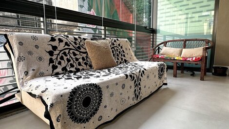 Hermoso loft con balcón en Ipanema