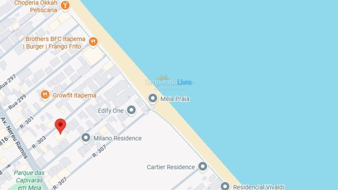 Apartment for vacation rental in Itapema (Meia Praia)