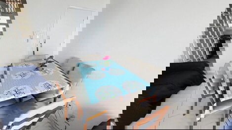 Beachfront apartment with 3 bedrooms (1 suite), 1 parking space, opposite the restaurant.