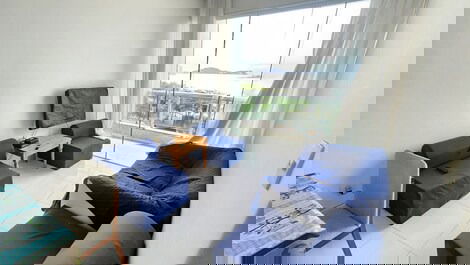 Beachfront apartment with 3 bedrooms (1 suite), 1 parking space, opposite the restaurant.